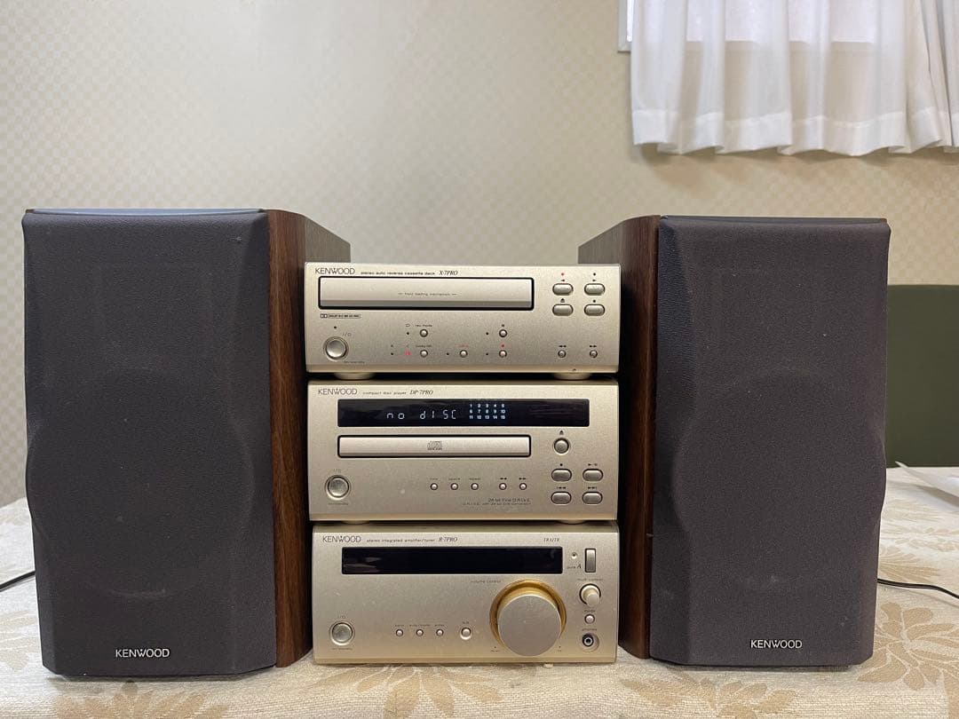 KENWOOD CD・カセットデッキ ゴールド ジャンク KENWOOD ケンウッド X‐7J ダブルカセットデッキ - メルカリ