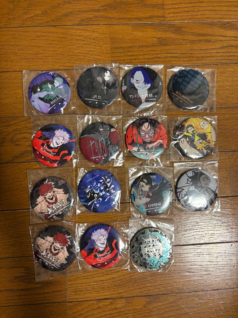 syudou 我武者羅　缶バッジ　全種コンプリート