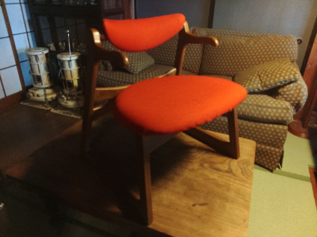 希少 ダイニングチェア KIRITSU 起立木工 CAチェア 400CH-赤 - メルカリ