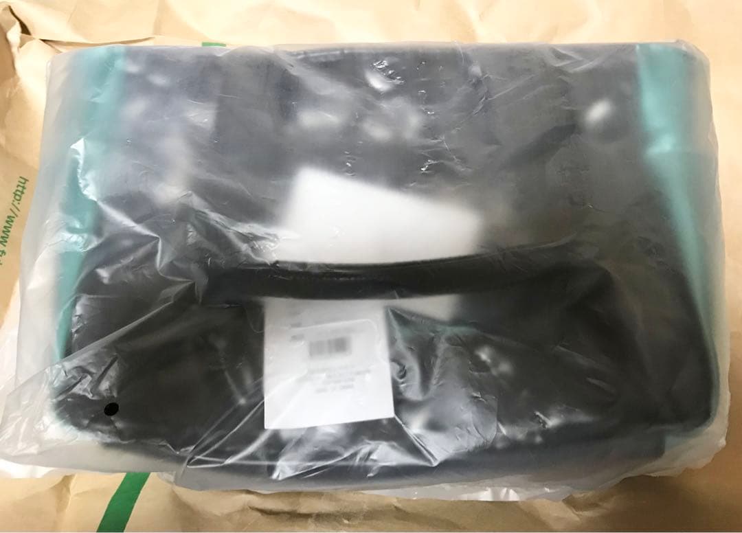 VALIANT】 ラウンドポーチ ゴルフバッグ エナメル ブラック×ターコイズ