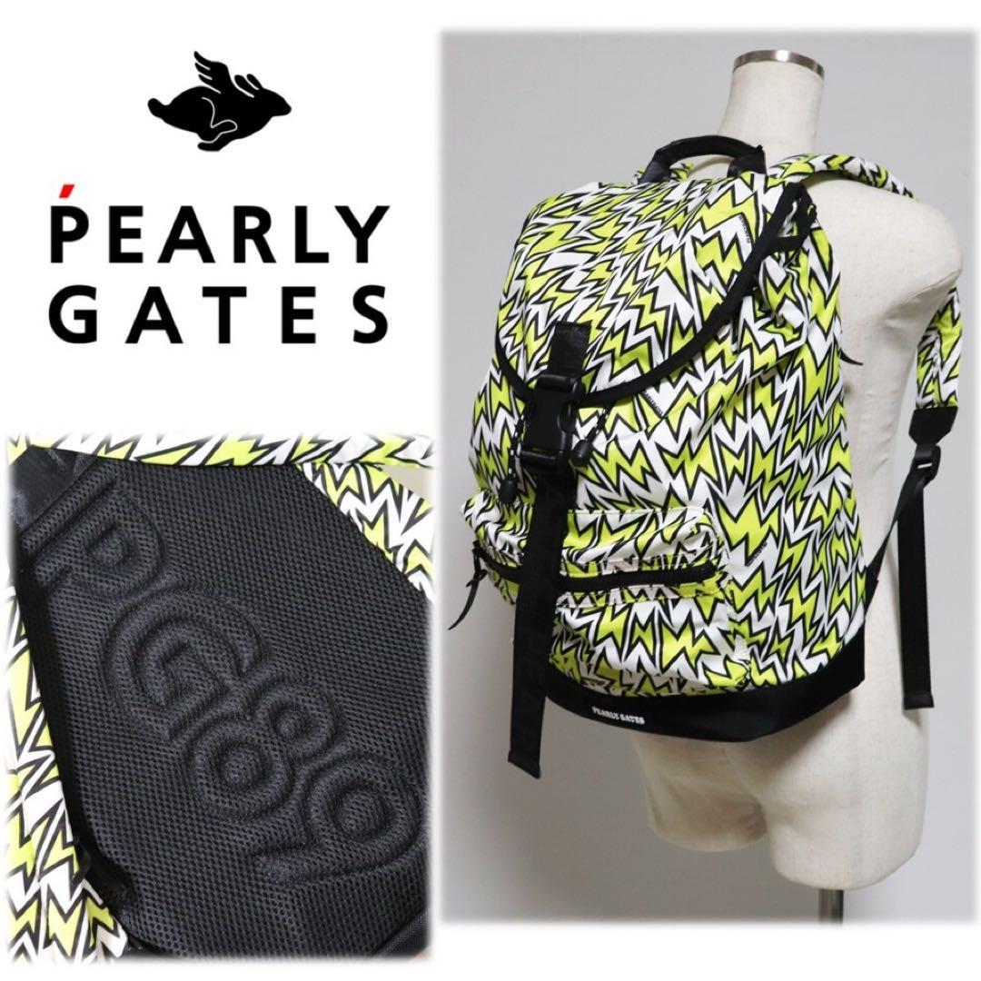 《パーリーゲイツ》新品 ユニセックス ハードエレキ柄リュック バックパック