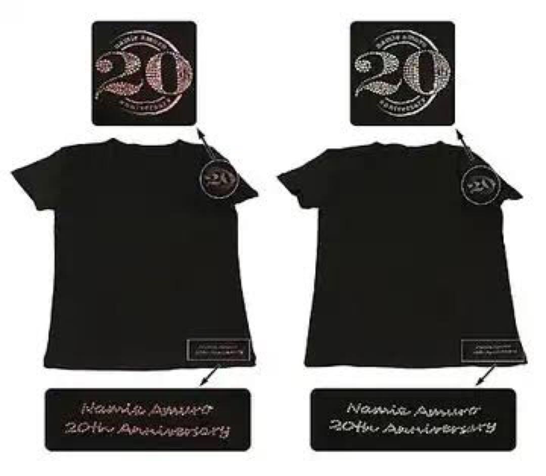 新品 非売品 当選品 レア安室奈美恵　20周年 WOWOW Tシャツ クリスタル