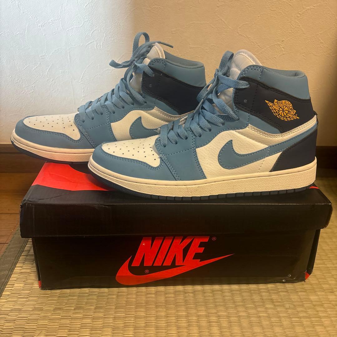 AJ1 MID ブルー　ジョーダン1 Jordan - Men - Air Jordan 1 Mid SE - White/Industrial Blue/Sail