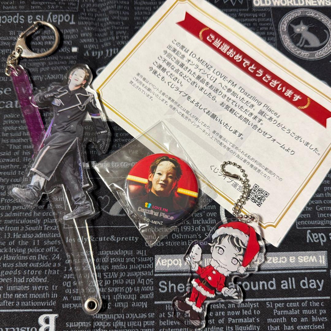 O-MENZ オーメンズ おかめ フォトプロップス アクリルキーホルダー