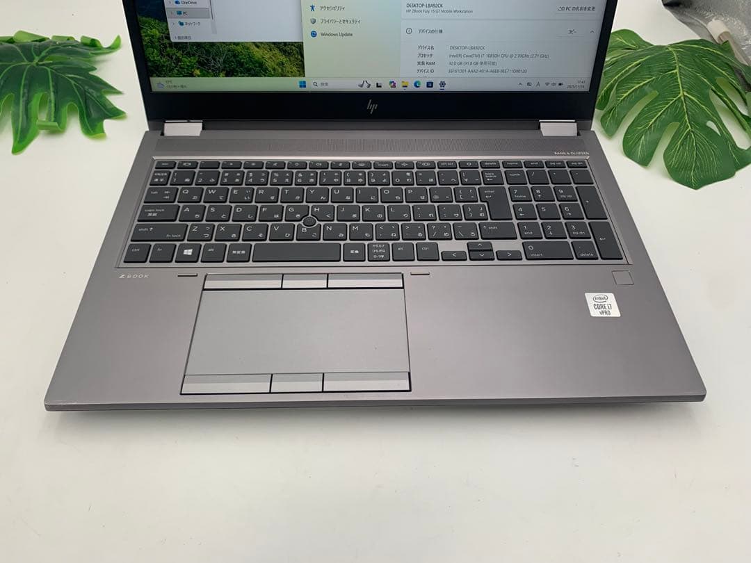 Windowsノート本体 hp ZBook Fury 15 G7 Core i7 10850H 2.7GH