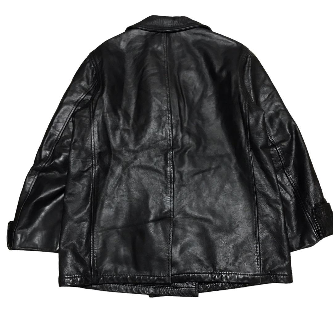 ARMANI JEANS ダブルブレス レザージャケット イタリア製 アーカイブ