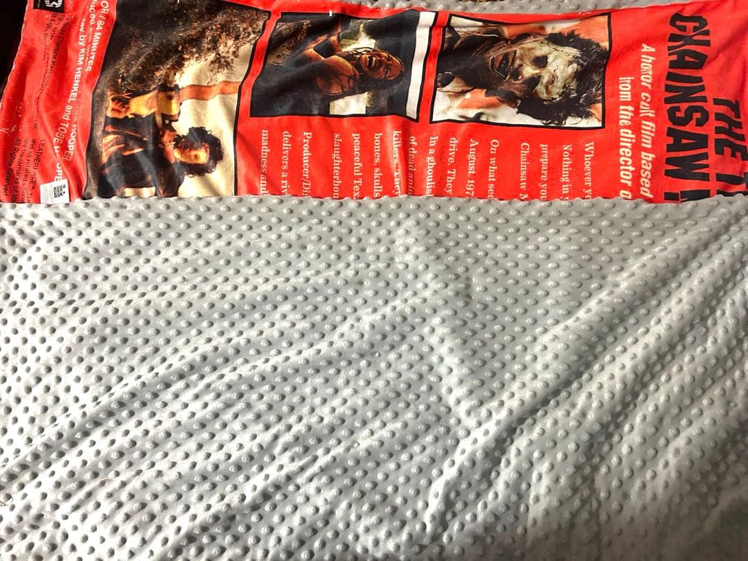 悪魔のいけにえ VHSテープ柄ブランケット【値下げ】