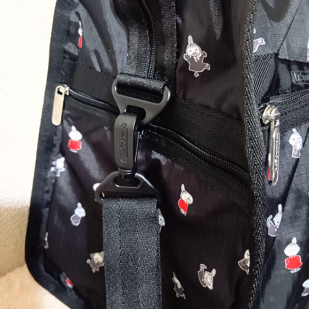 新品 レスポートサック ムーミン リトルミイブラック ボストンバッグ