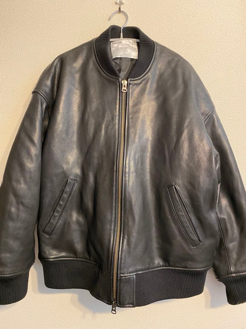 美品☆ADAMPATEKアダムパテックレザーMA-1レザージャケットボンバー