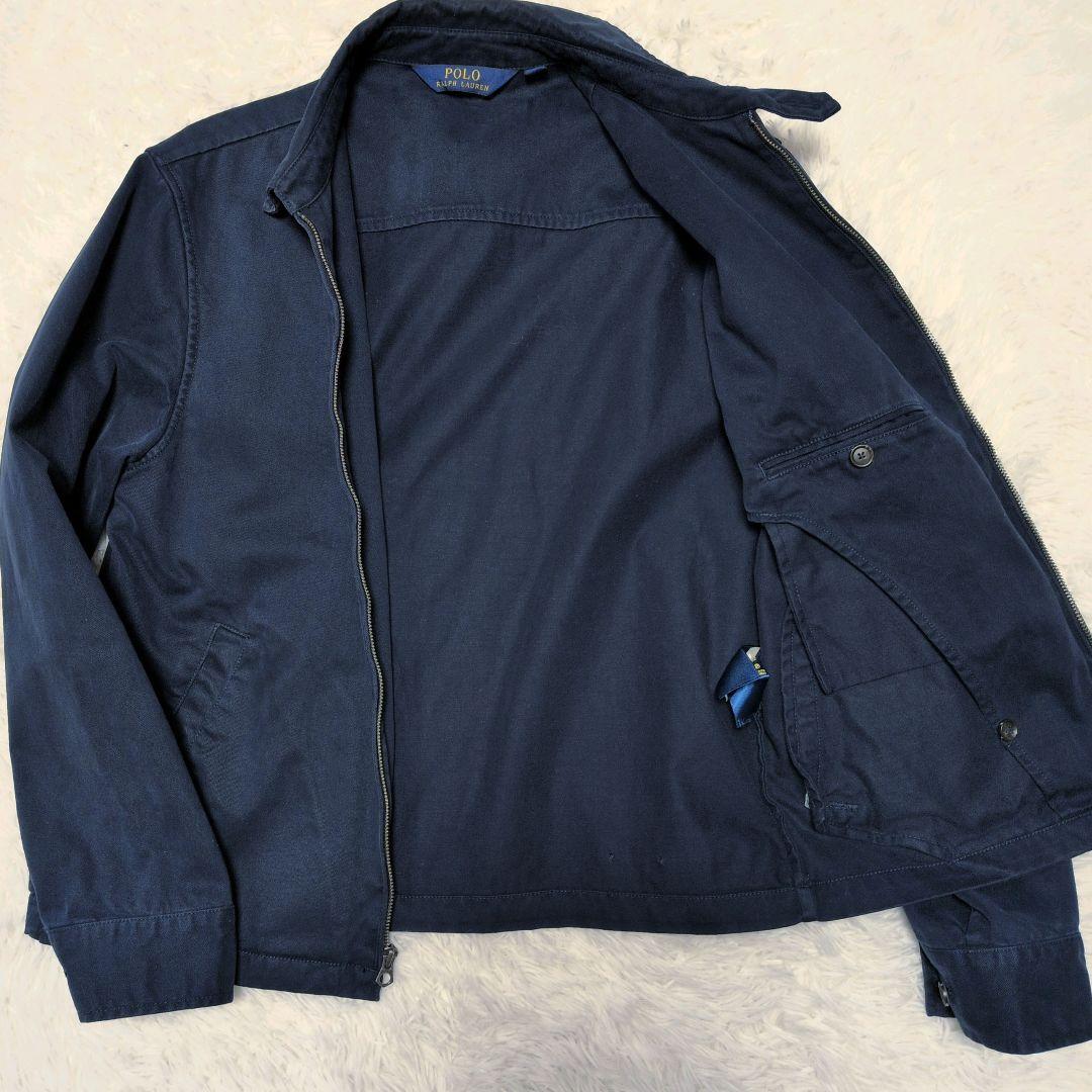 美品】ポロラルフローレン☆ポニー刺繍 90S スイングトップ ネイビー