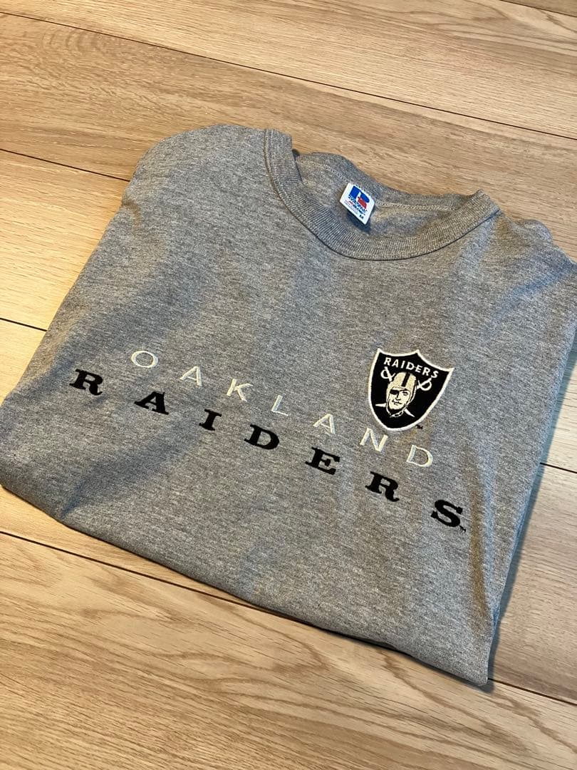 90s ラッセルアスレチックUSA製 Raiders Tシャツ グレー - メルカリ
