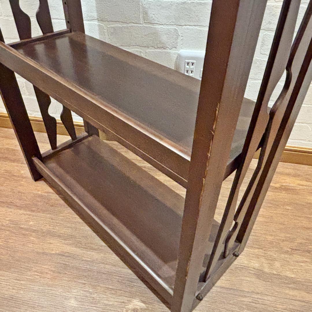 昭和レトロ アンティーク ニイダ製 木製4段ラック www.cosaga.com