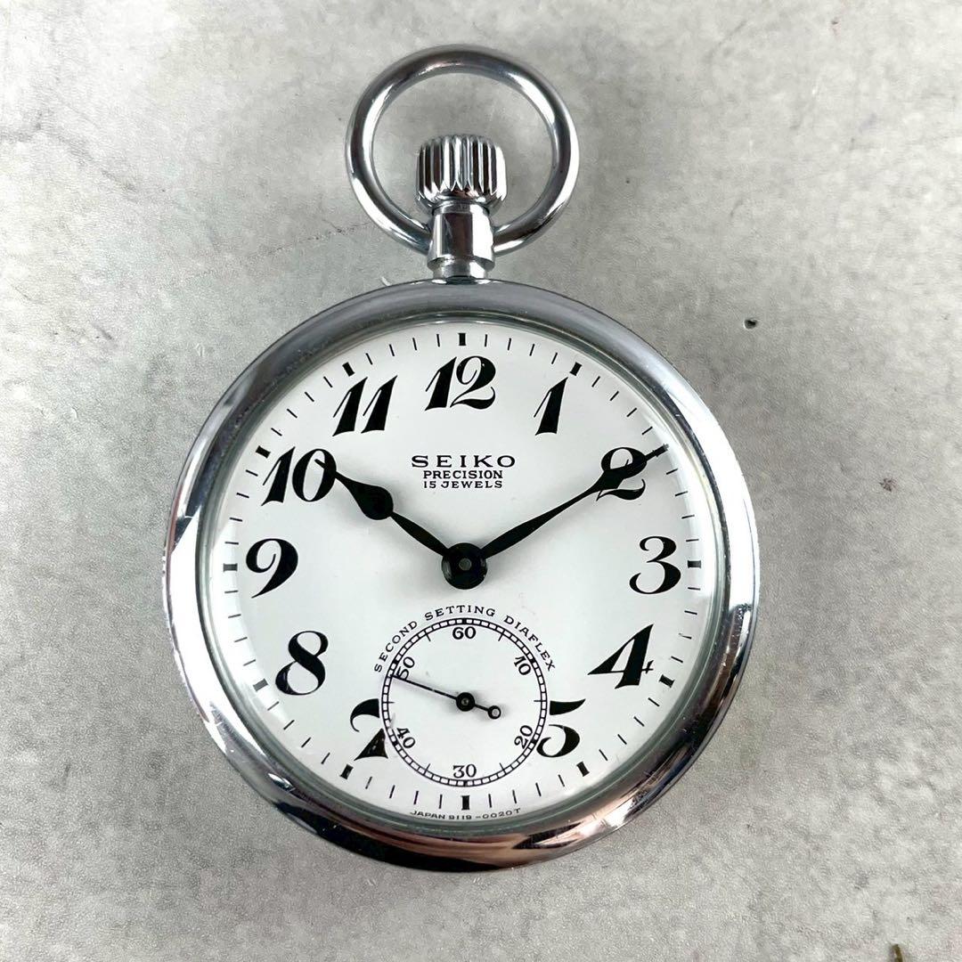 稼働 Seiko セイコー 懐中時計 PRECISION 15 JEWELS - メルカリ