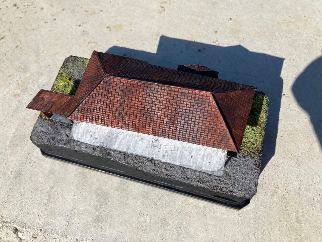 線路の無い鉄道模型　国鉄風駅舎