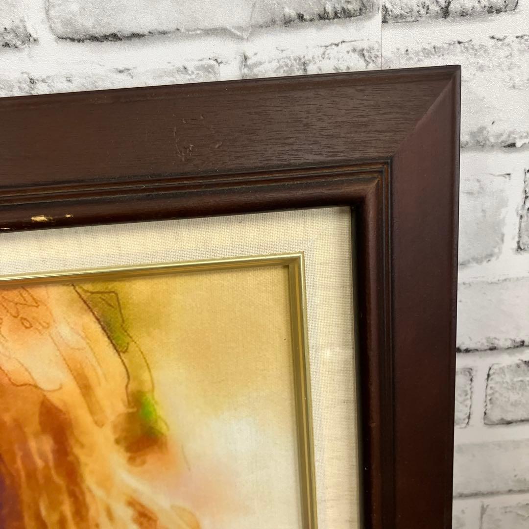 京本政樹 複製画 額装付き アートポスター 肖像画 複製原画 ギター 額