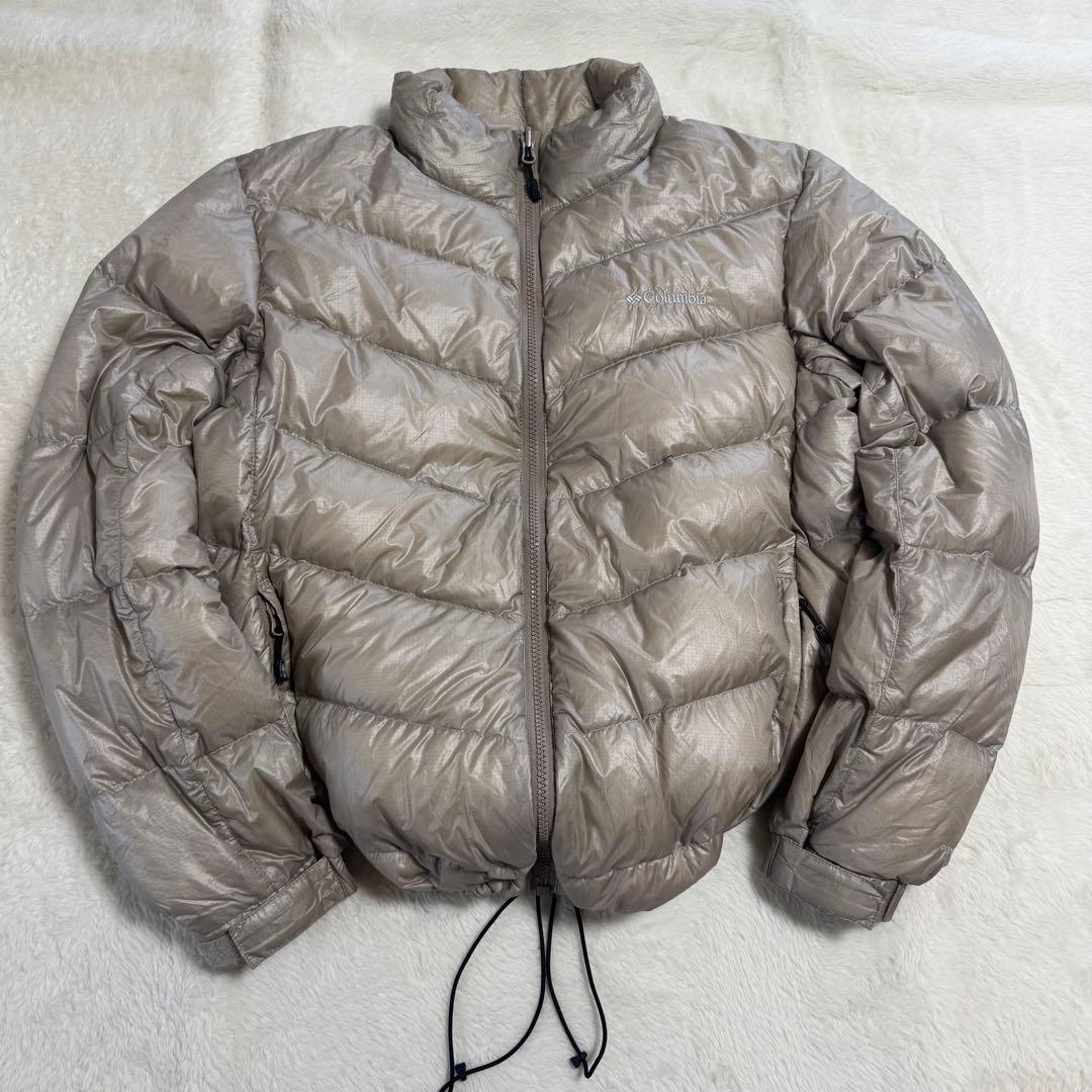 Columbia 00s puffy jacket ベージュLドローコード短丈 Columbia 00s puffy jacket ベージュLドローコード短丈 - メルカリ