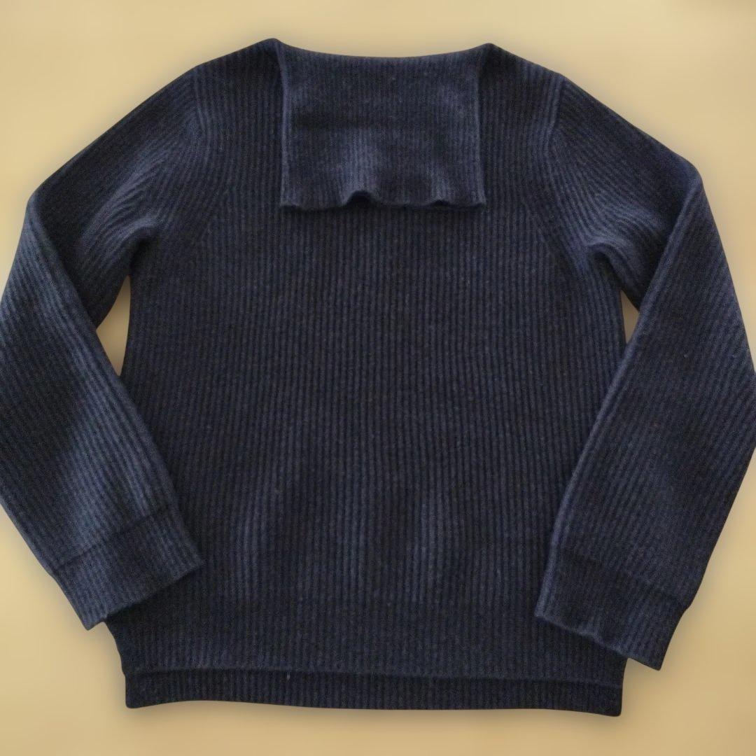 ドゥロワー　drawer タートルネックセーター グレー カシミヤ　ニット 二子玉) ドゥロワー DRAWER ウールカシミヤ タートルニット セーター