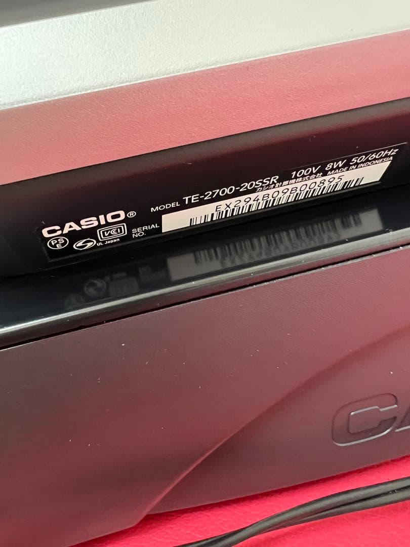 CASIO TE-2700 レジスター シルバー - メルカリ