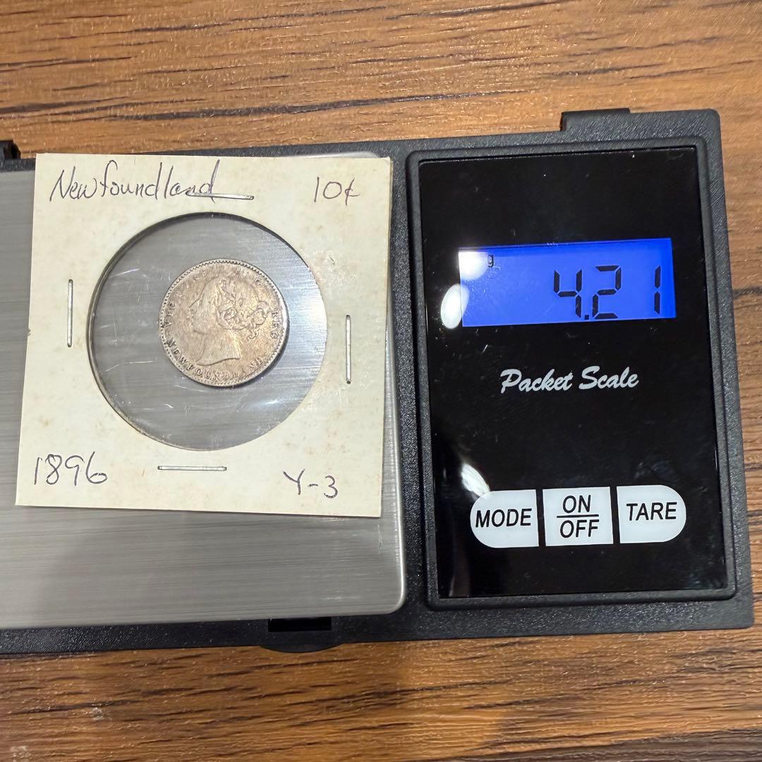 No.68 アンティーク 銀貨 5点まとめ ニューファンドランド 5 10セント
