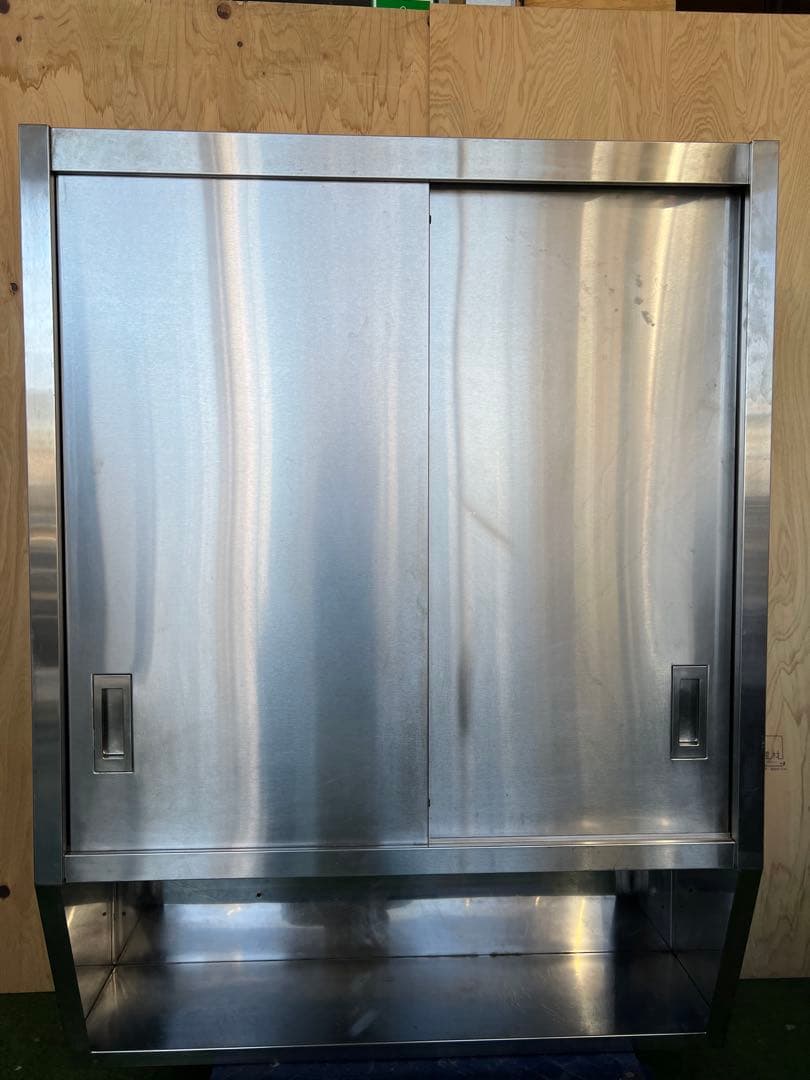 吊戸棚 900x300x1200 東製作所 ステンレス吊戸棚 1200×300×900 AS-1200S-900 1個 61-4436-34