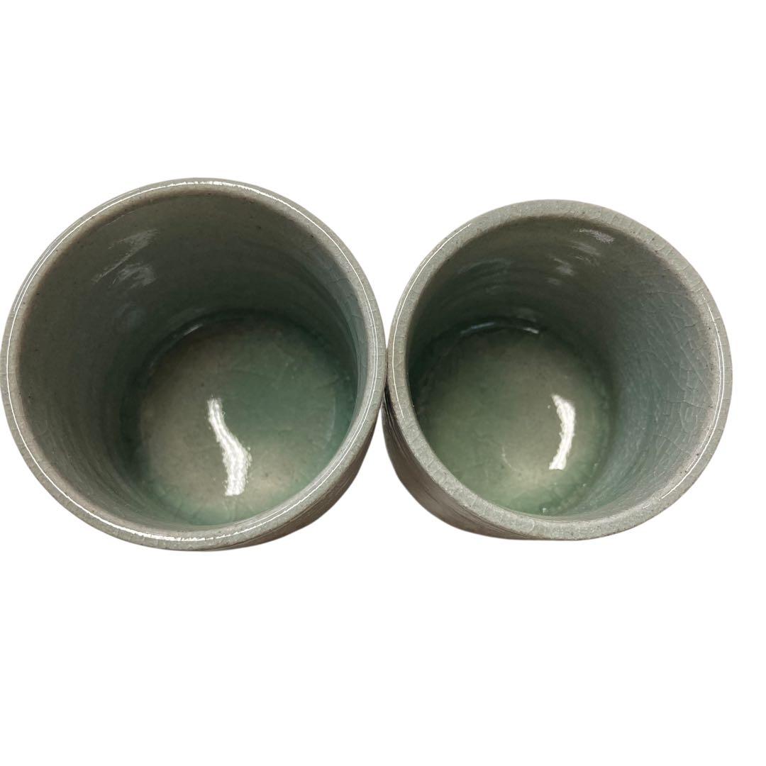 新品未使用 相馬駒焼 田代清治右衛門 (田代法橋) 作 走駒 湯呑み 夫婦