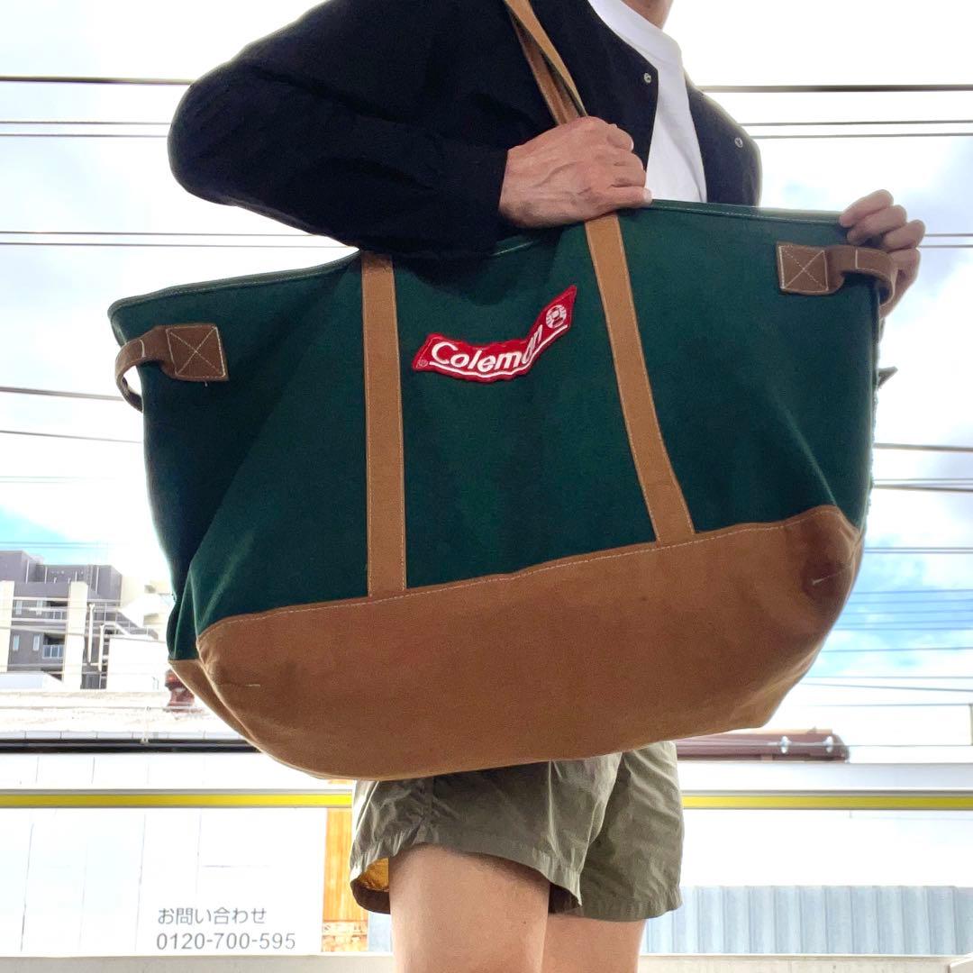 90s ビンテージ コールマン ヘビーウェイトコットントートバッグ特大