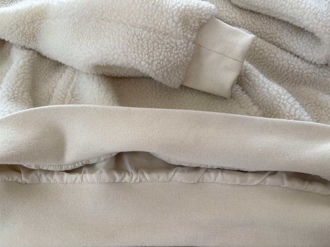 JSB3 MATE白ボアフリースパーカー Mサイズ