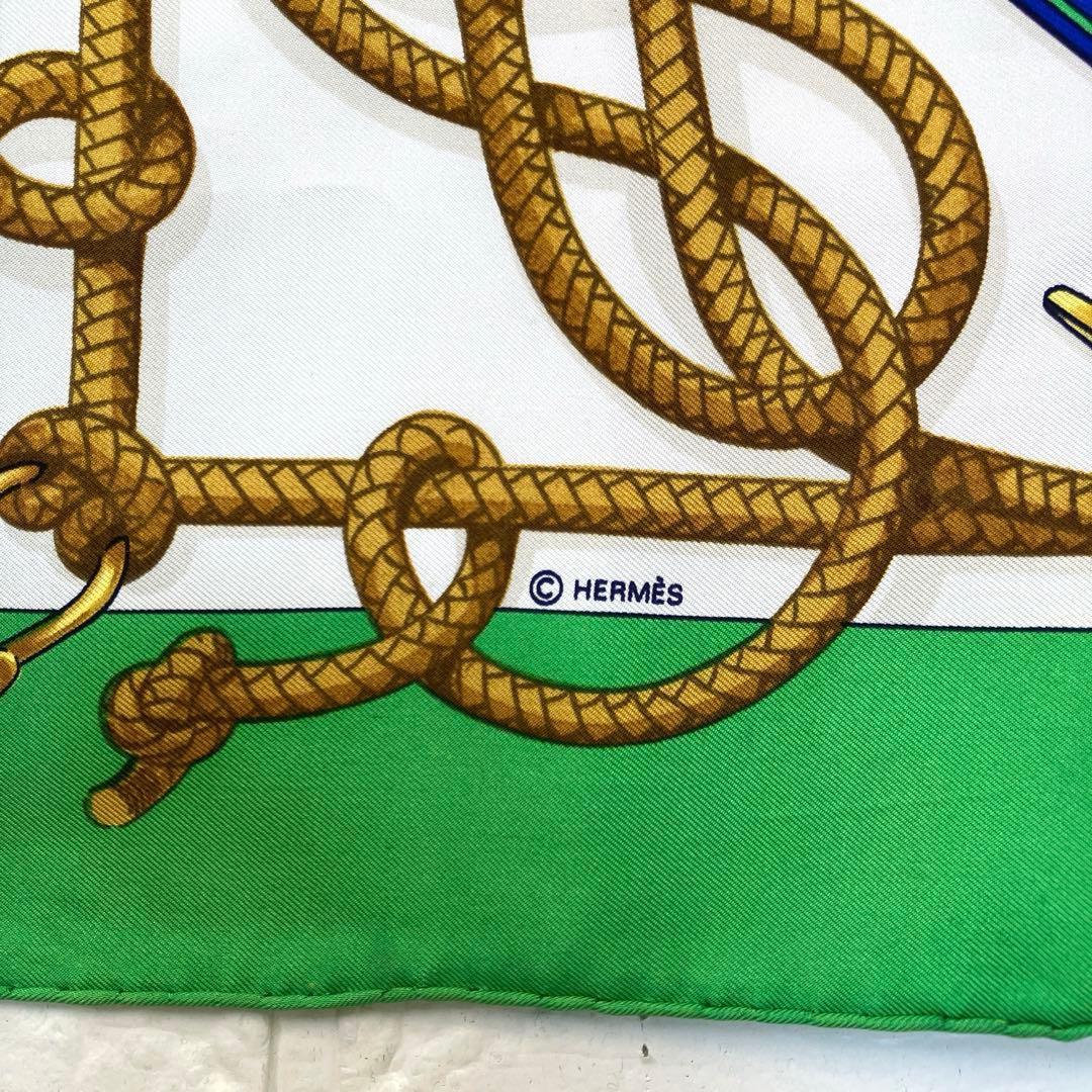 HERMES エルメス カレ90 大判スカーフ 漁船の帰港 44 - メルカリ