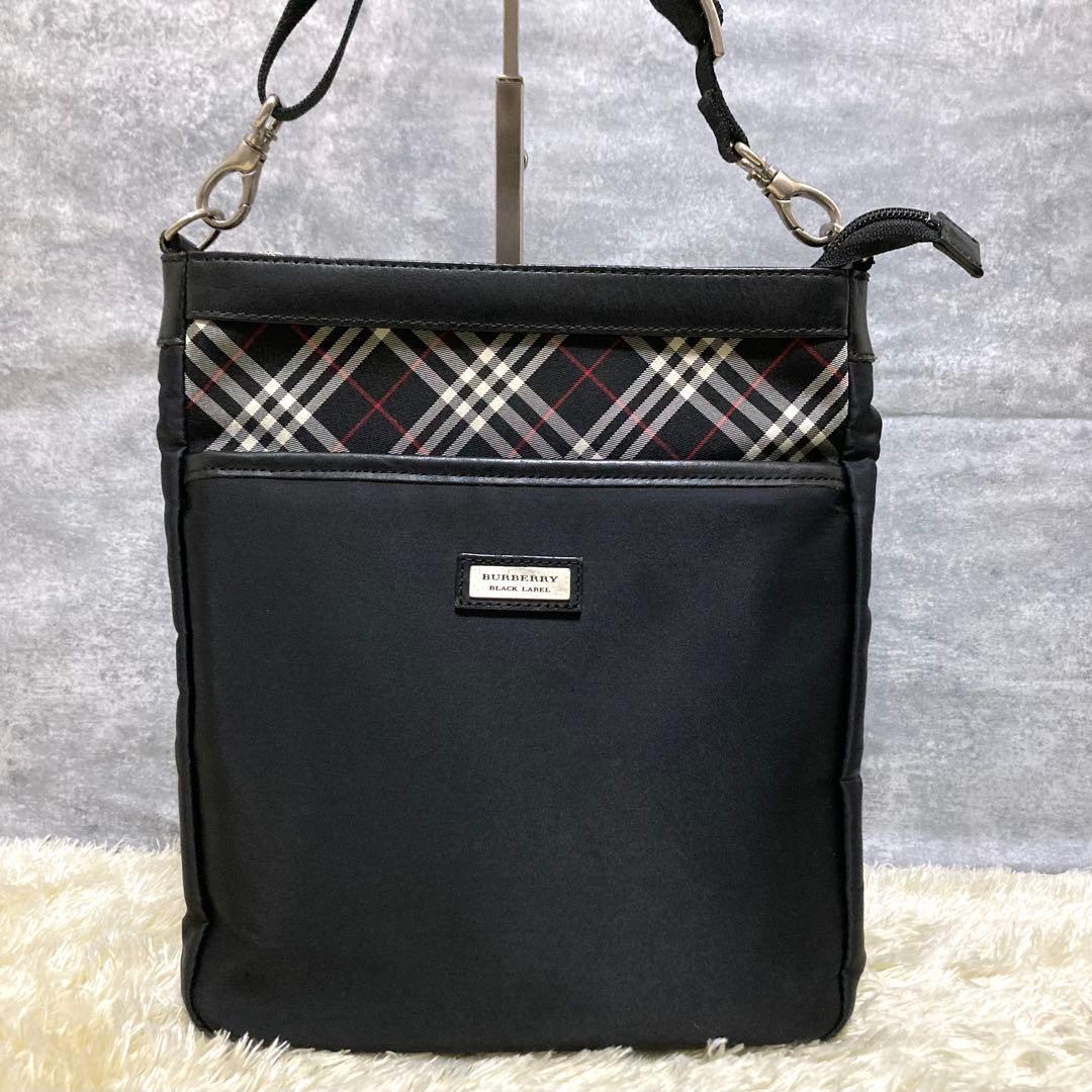 美品】バーバリーブラックレーベル ショルダーバッグ ノバチェック