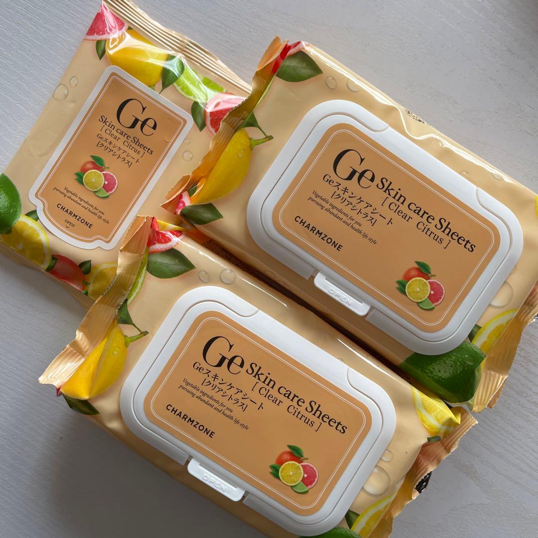 チャームゾーン】Geスキンケアシート クリアシトラス 120枚＋10枚