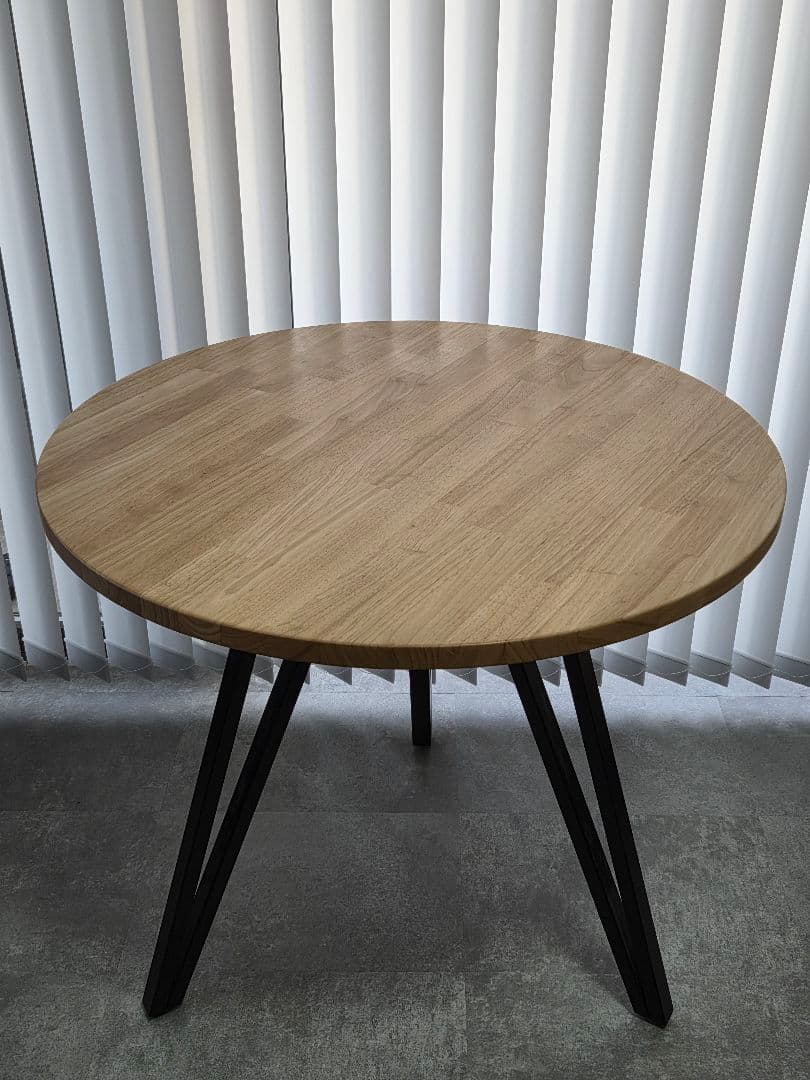 kanademono THE CAFE TABLE ラバーウッド ラウンド 80 - メルカリ