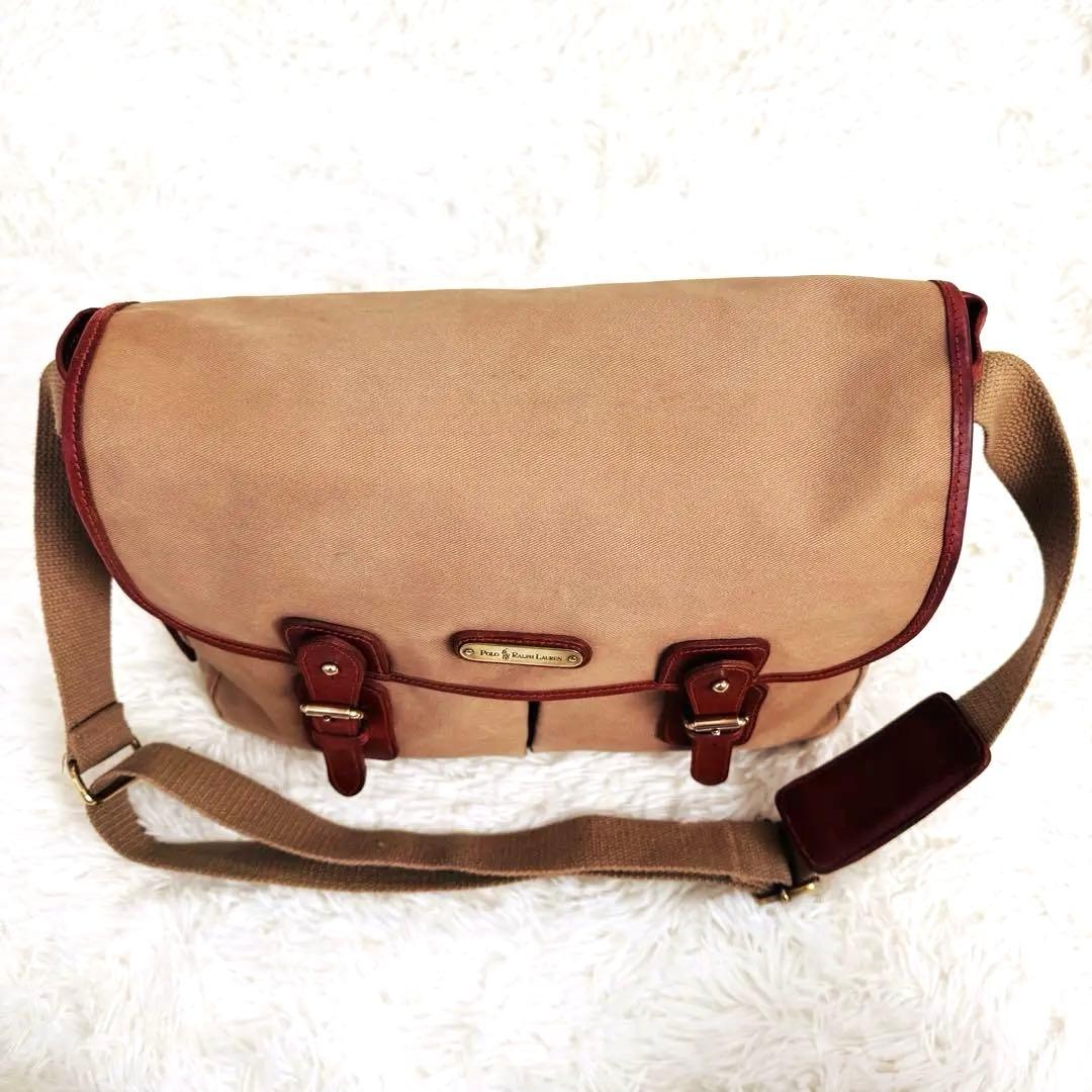 希少】 ポロラルフローレン サファリバッグ メッセンジャー フラップ