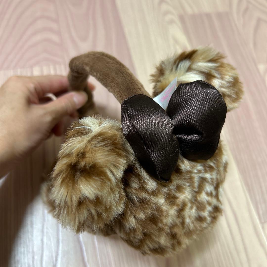 最終お値下げ！ ヒョウ柄ミニー イヤーマフ サイズ調整可 東京