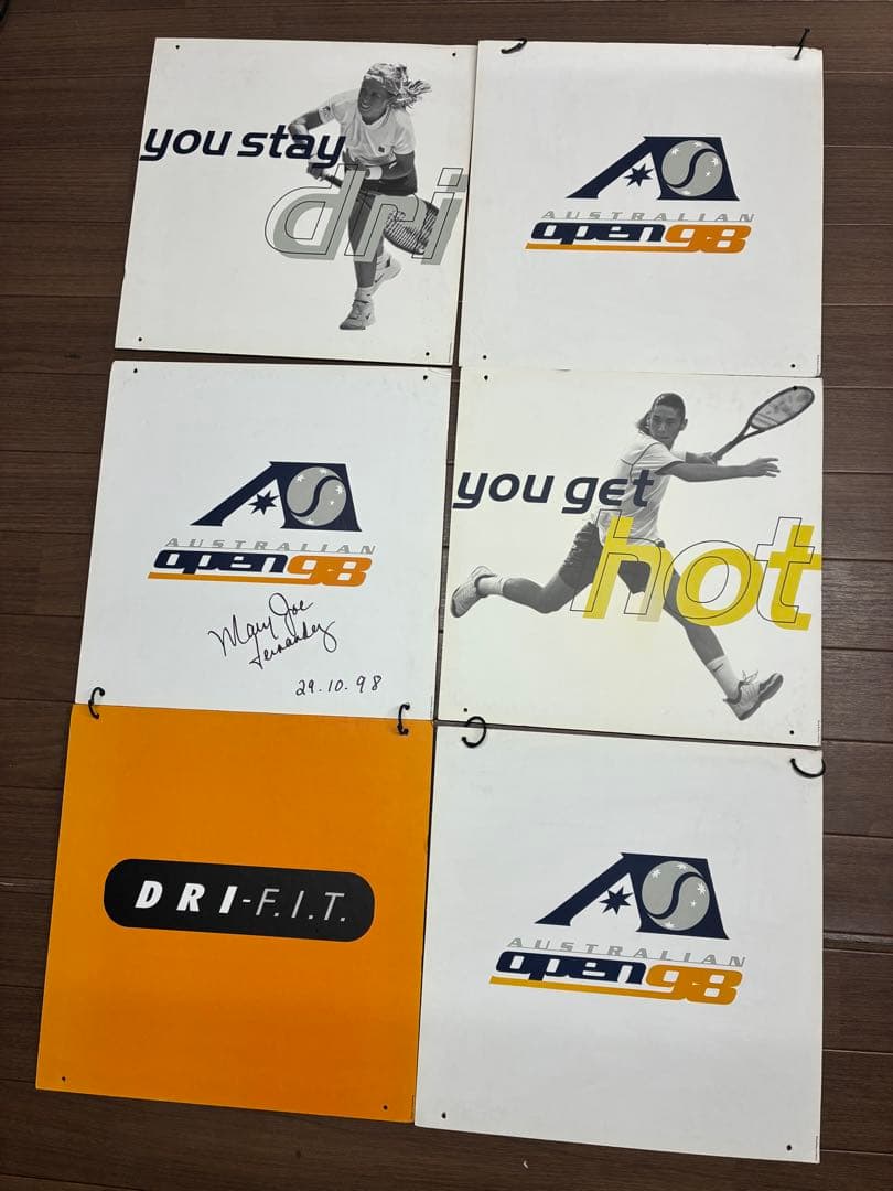 全豪オープン98パネル 6枚セット Mary Joe Fernandezサイン入 - メルカリ