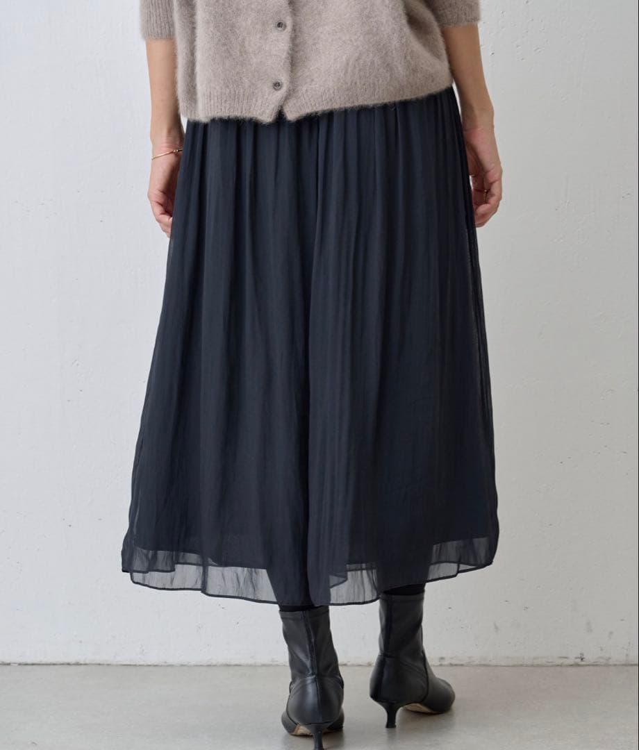 24SS美品】BEARDSLEY シワシフォンギャザーパンツ 黒 サイズ2 - メルカリ