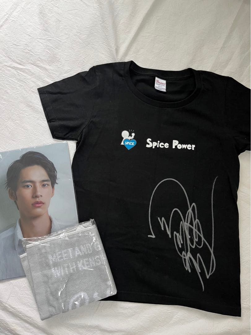 水上恒司　岡田健史　直筆サインTシャツ　イベントグッズ　値下げしました 岡田健史改め水上恒司、オフィシャルファンクラブ開設「特別なモノを