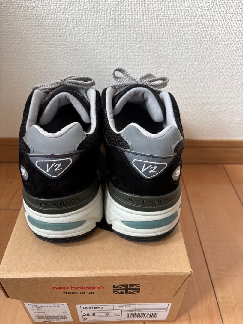 ナ*ー様 【美品】New Balance 991 v2 ブラック 26.5cm