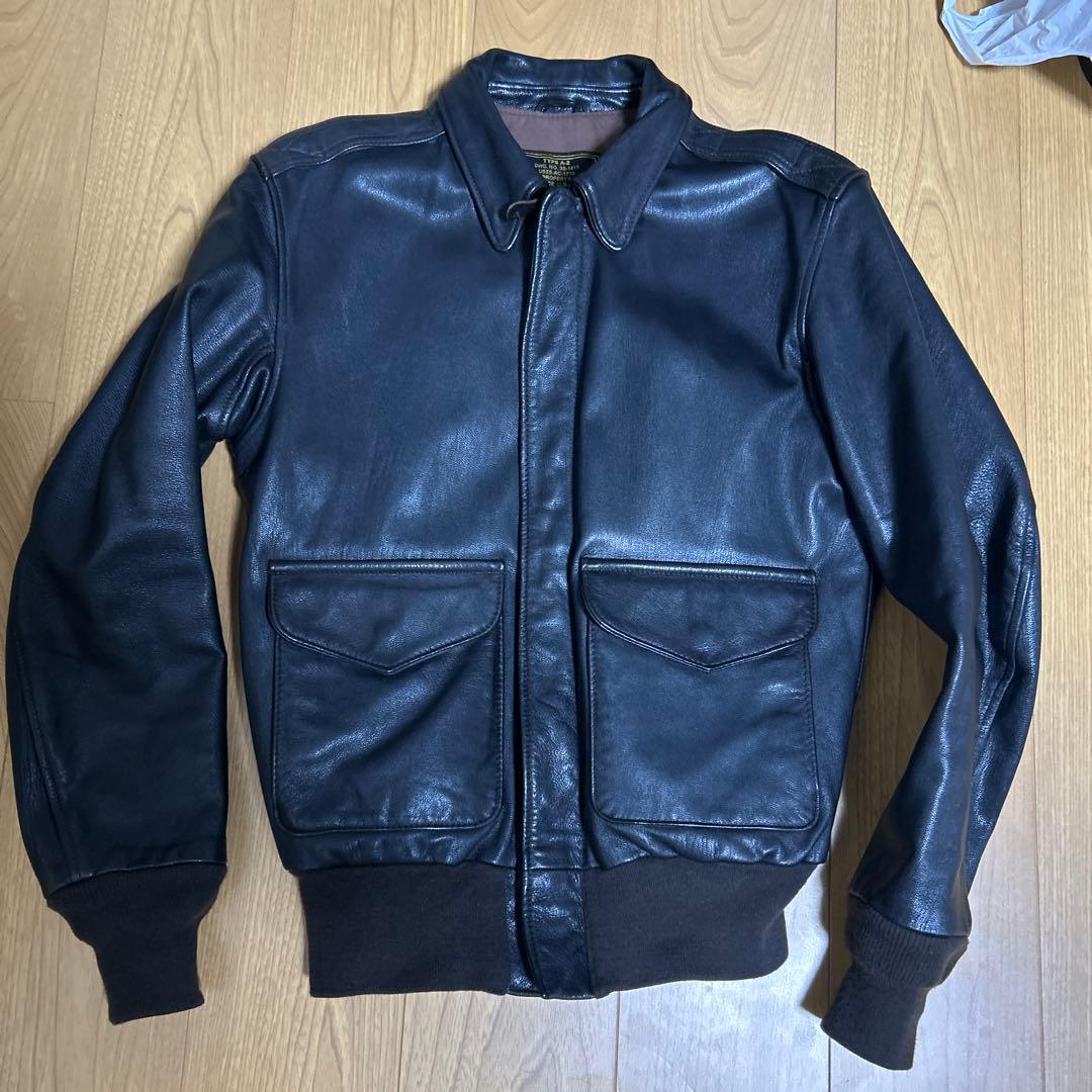 A2 レザージャケットCOCKPIT コックピットUSA ゴートスキン　36 COCKPIT USA（コックピット） Type A-2 ゴートスキン 現行ミルスペック