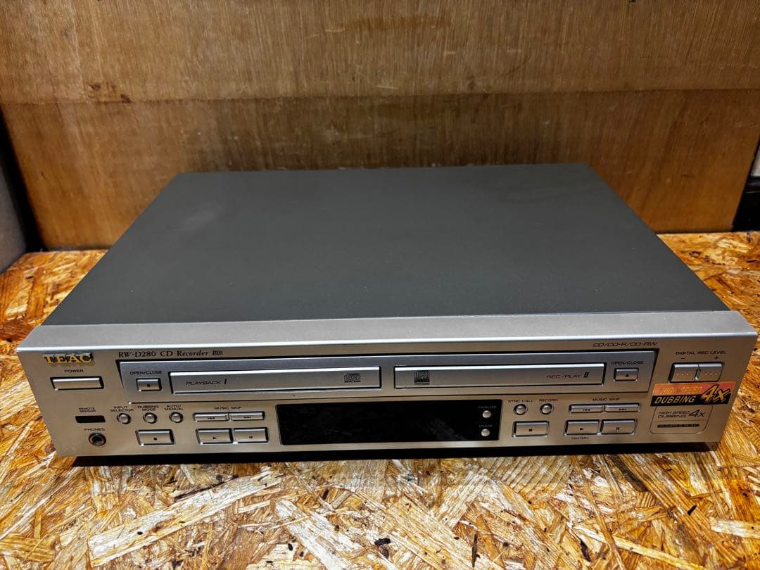 ダブルデッキ CDレコーダー RW-D280 TEAC RW-D280｜TEAC ティアック CDプレーヤー CDレコーダー ダブルデッキ