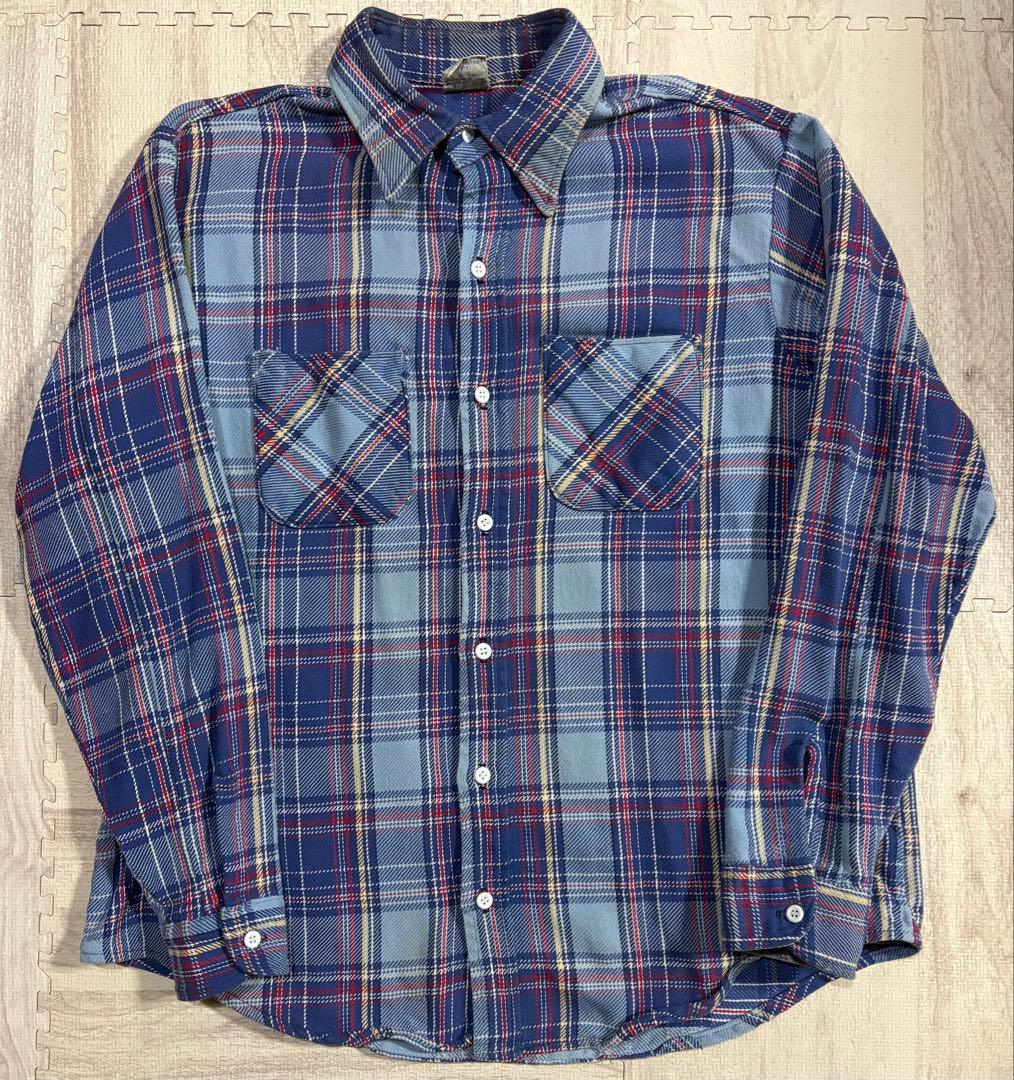 70s ビッグマック ビンテージ 長袖 チェック柄 ヘビー ネルシャツ XL 楽天市場】70s ビンテージ □ BIG MAC ビッグマック ブロック チェック