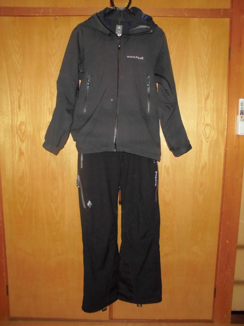 montbell スノーボード/スキーウェアセット 黒 男性用Mサイズ montbell/モンベル/スノーウェア上下セット（メンズ）PB/NVのレンタル