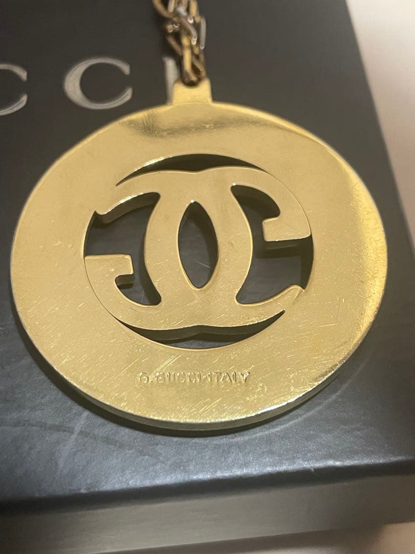GUCCI グッチ ヴィンテージ シェリーライン Gロゴ ネックレス - メルカリ