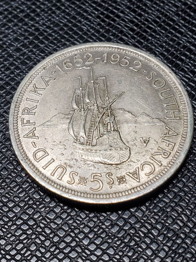 1963. 銀貨 1652年-1952年 南アフリカ 5シリング - メルカリ