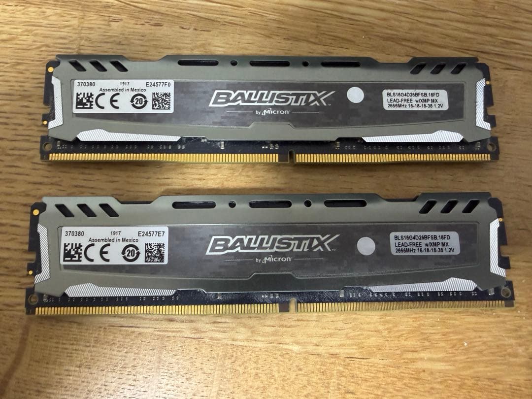 BALLISTIX DDR4 2666MHz 16GB×2 (32GB) - メルカリ