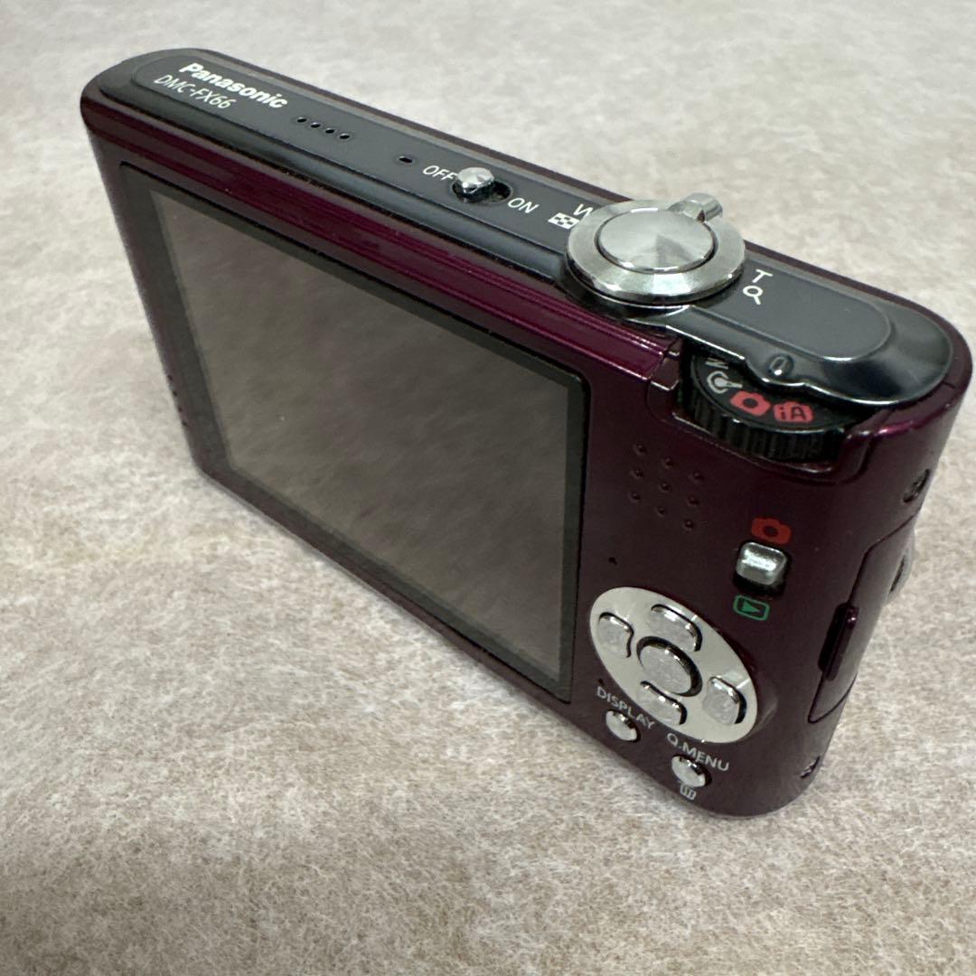 Panasonic DMC-FX66 パープル 本体と充電器付き - メルカリ