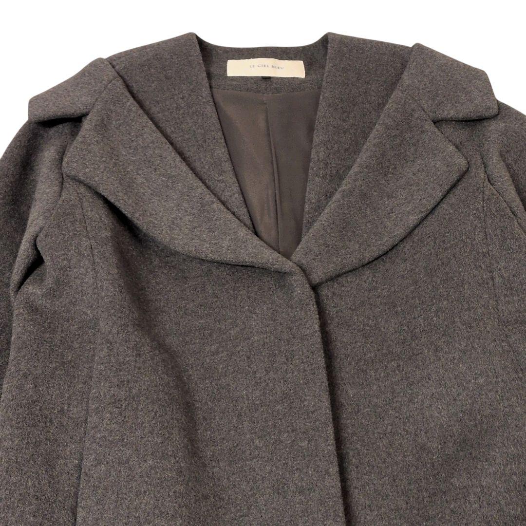 ルシェルブルー ウールビーバーロングコート チェスター ダブルカラー