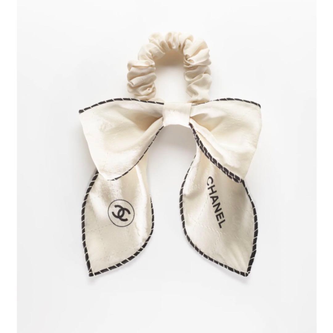 Chanel シャネル シュシュ シャネルヘアゴム シャネルリボン - メルカリ