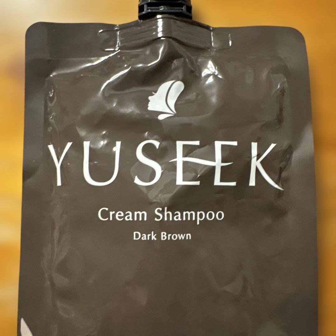 YUSEEK Cream Shampoo Dark Brown 350g - メルカリ