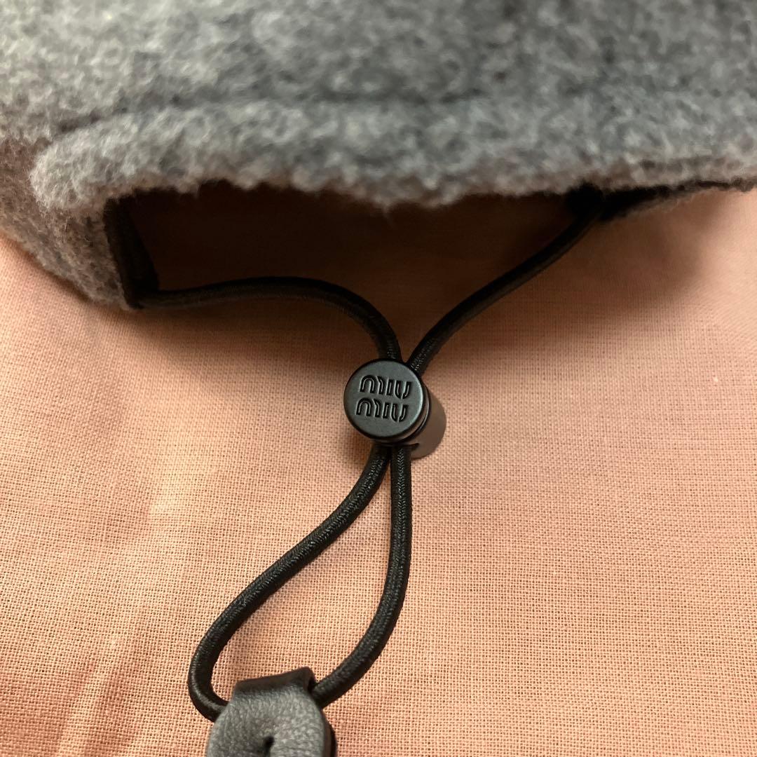 週末値下げ☆試着のみ☆miu miu☆フリースベースボールキャップ☆S