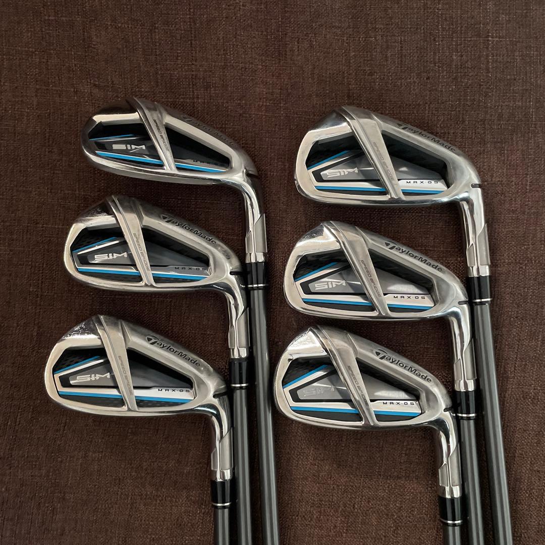 テーラーメード シムマックス os アイアン6-p＋aw.sw計7本セット
